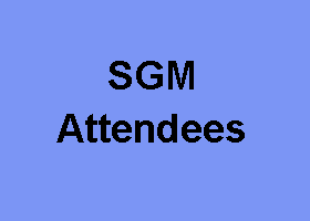SGM 2024 - SGM Attendees for the Special General Meeting on Sunday 26 May 2024 - View Bookings